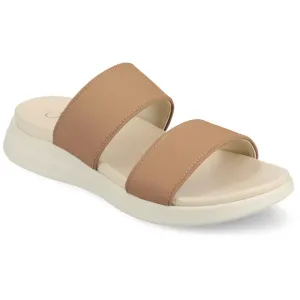 Женские сандалии Janis без застежек Journee, цвет sand