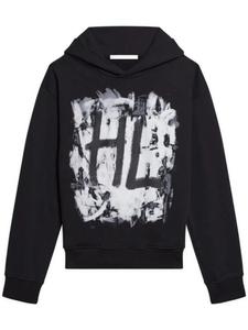 Толстовка с графическим принтом Helmut Lang, черный