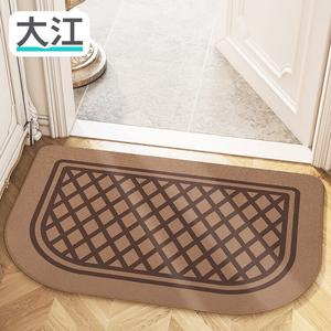 Dajiang Ковер 60х90 см для прихожей, нескользящий, квадратный узор, цвет хаки