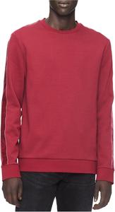 Мужской бархатный свитер с полосками на рукавах Calvin Klein, Deep Lava