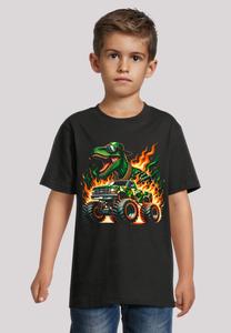 Футболка F4NT4STIC DINOSAURIER MONSTERTRUCK FEUER, Schwarz/Black