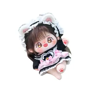 Плюшевая кукла из хлопка для переодевания, высота 20 см Dolls and bears dance, Starry Night Nudes+Sweet Cat And Bell