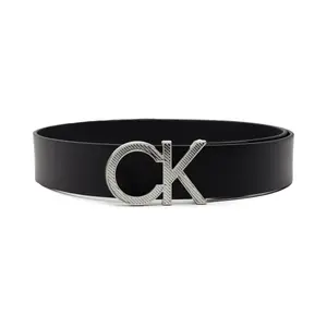 Кожаный ремень Calvin Klein, черный