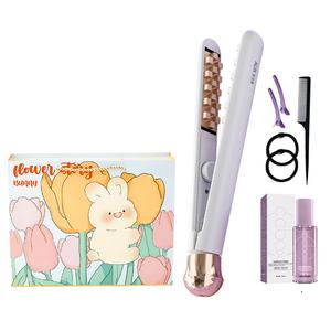 Утюжок для выпрямления волос щипцы для завивки мини утюжок для создания прически помпадур high crown волшебный инструмент 107Z-3 AUX, белый