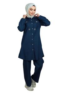 Брючный костюм MODAMIHRAM, Blue Denim