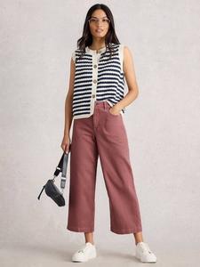 Tia укороченные джинсы с широкими штанинами White Stuff, Mid Pink