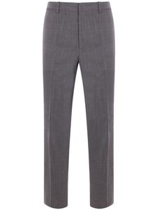 Jil Sander узкие шерстяные брюки, серый