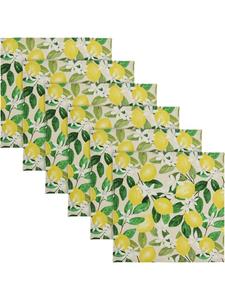 Erwin Müller Хлопковые салфетки, упаковка из 6 штук, желто-зеленого цвета