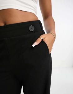 Черные широкие брюки из джерси Vero Moda