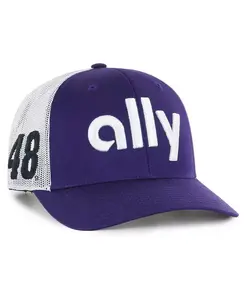 Мужская фиолетовая регулируемая кепка Alex Bowman Trucker '47 Brand