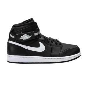 Кроссовки Air Jordan 1 High Strap 'Black Dark Grey', черный