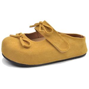 Xingdiman Женские противоскользящие тапочки с закрытым носком лимон, цвет Lemon