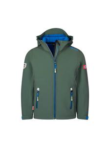 Куртка Trollkids Trollfjord, цвет ivy/electric blue