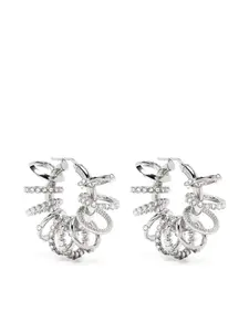 Серьги-кольца Multi Ring Amina Muaddi, серебяный