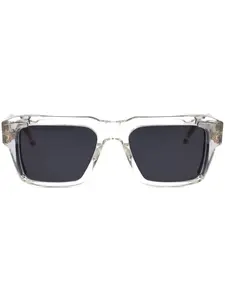 Солнцезащитные очки в прямоугольной оправе Akoni, серый