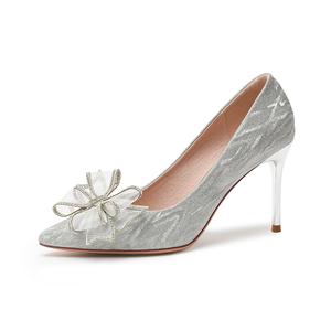 Тонкие каблуки Высокие каблуки 9 см Женские Серебро Dunnu, Золото