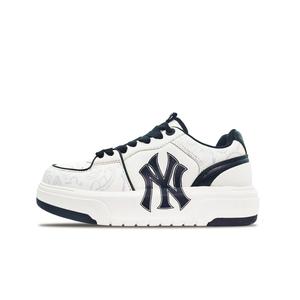 MLB Чанки лайнеры лоу топ скейтборд кроссовки унисекс белый черный белый, цвет Black White