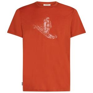 Футболка Merino 150 tech lite s/s skiing yeti - merino shirt Icebreaker, Agate