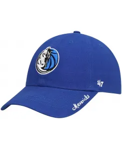 Женская синяя регулируемая кепка Dallas Mavericks Miata Clean Up Logo '47 Brand