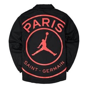 Куртка x paris saint germain повседневная спортивная куртка мужская Air Jordan, черный