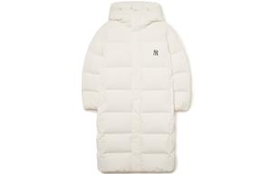 Пуховик унисекс белый Mlb