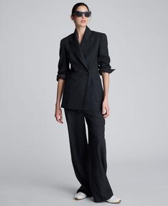 Женский двубортный фланелевый блейзер Kenneth Cole, Charcoal