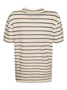 Рубашка поло в полоску Majestic Filatures, нейтральный