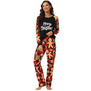 Женский комплект пижамы с длинным рукавом и брюками для семьи Inspire Chic