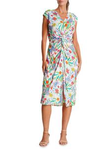 Платье-миди в тропическом стиле La Moda Clothing, цвет Multicolor