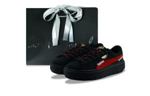 PUMA Женские скейтерские кроссовки Platform Trace Abrasion Resistant Low Top Black Red
