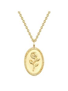 Glanzstücke München Серебряное колье в виде цветка с отделкой из желтого золота