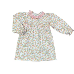 Детское вязаное платье с длинными рукавами в форме тыквы, розовое Love