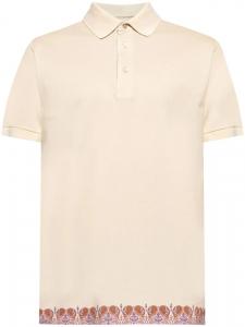 Рубашка поло ETRO с узором пейсли, нейтральный