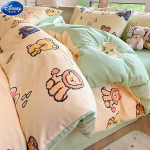 Disney Комплект постельного белья, 4 предмета, простыня на резинке, размер матраса 200x230 см
