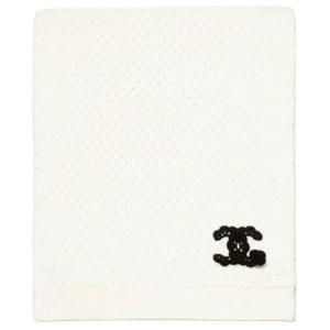 CHANEL Вязаный шарф Unisex White