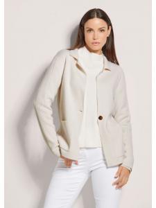 MADELEINE Кардиган из мериносовой шерсти и кашемира кремового цвета