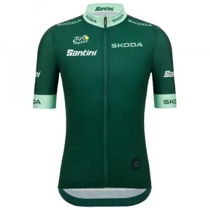 Джерси Santini Tour De France зеленый 2025 short sleeve, зеленый