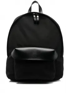 Рюкзак с тисненым логотипом JIL SANDER, черный