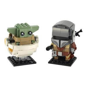 Конструктор Star Wars Collection Master Yoda Big Head, Mandalorian And Baby Yoda, Star Wars Toy Building Blocks 0 300pcs 75317 LEGO