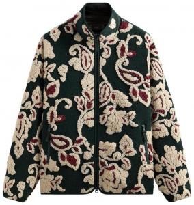 Куртка Kith Paisley Vine Sherpa Harper Jacket, зеленый
