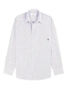 Хлопковая рубашка Sporty & Rich, синий