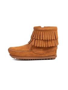 Minnetonka Ботинки 'Double fringe' в цвете Cognac