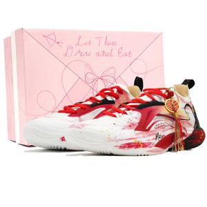 Скорость 10 амортизация, дышащая и упругая конструкция кроссовки low top мужские LINING, красный