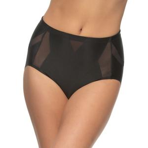 Утягивающие трусики-слипы из атласа и сетки от Felina 640208 Jezebel, черный