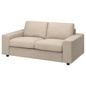 2-местный диван VIMLE IKEA, цвет with wide armrests/hillared beige