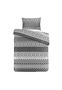 Комплект постельного белья Kayoom Stereo с наволочкой, 140x200 см, черный