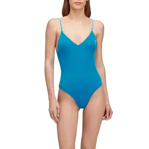 Цельный купальник Sundek Ruth из бархата, синий