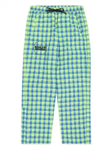 Спортивные брюки Practice в клетку Pleasures, зеленый