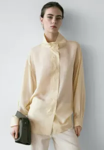 Блузка с пуговицами Massimo Dutti, Yellow