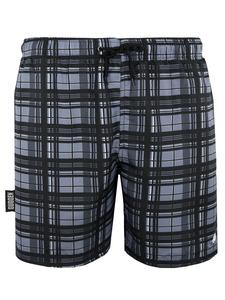 GUGGEN MOUNTAIN Плавки в клетку серого цвета